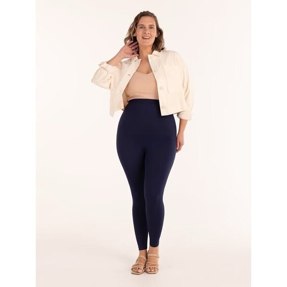 Shapermint Empetua Womens High Waist Shaping Leggings 3XL XXXL Blue 42075 $60 - Picture 1 of 5